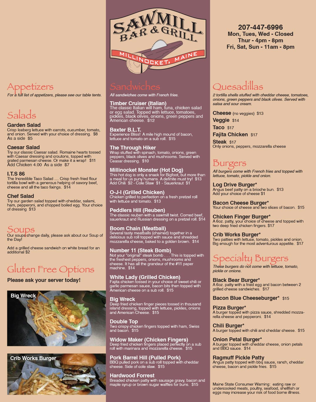 Our Menu #1