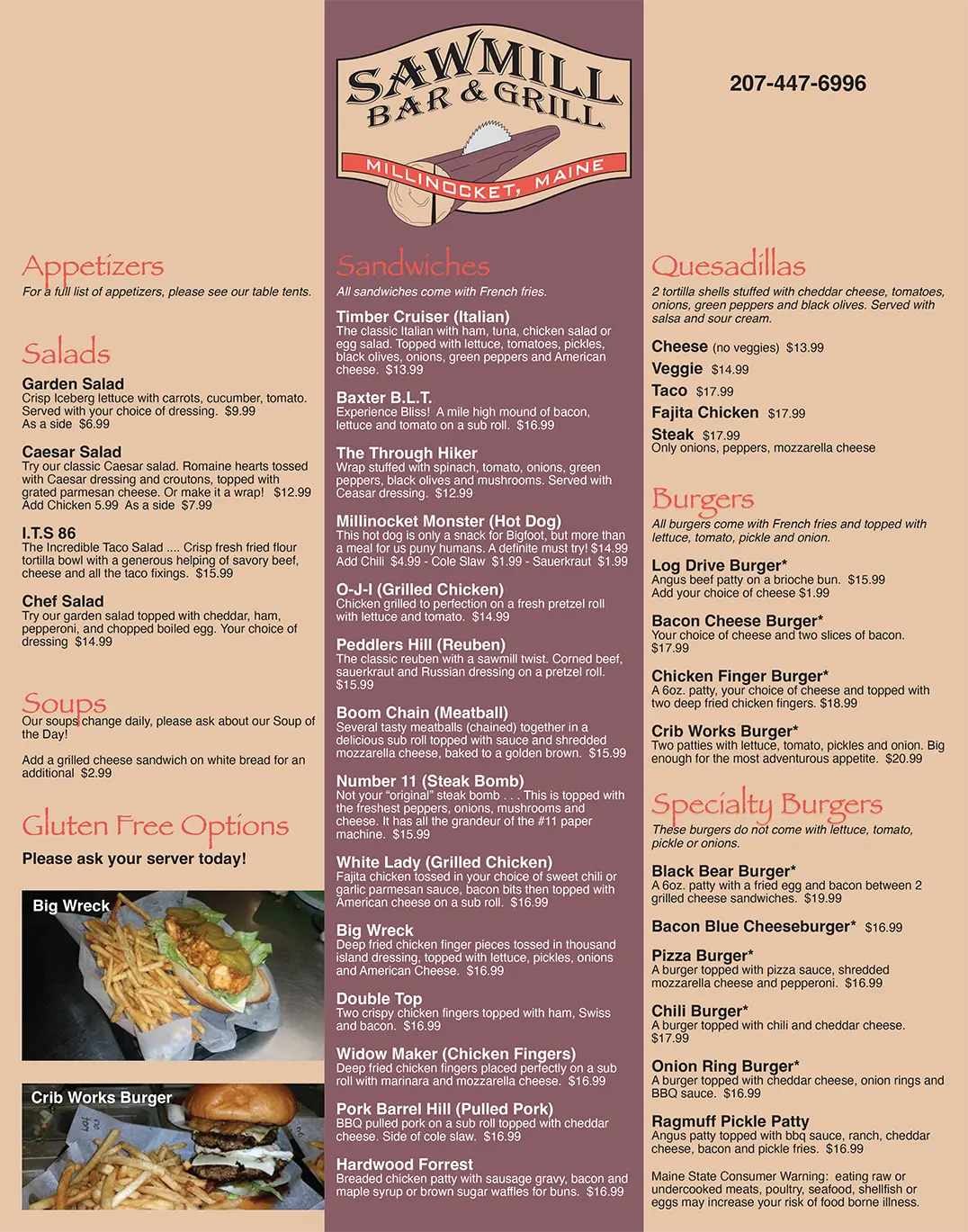 Our Menu #1